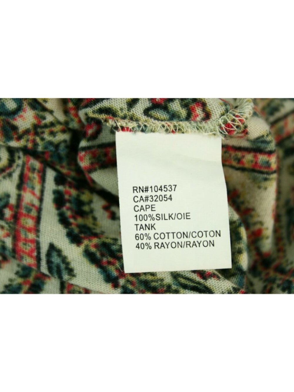 Tiny Anthropologie Womens Sz S Floral Knit Tank w/Silk Cape Sleeve Shirt blouse - Picture 7 of 8